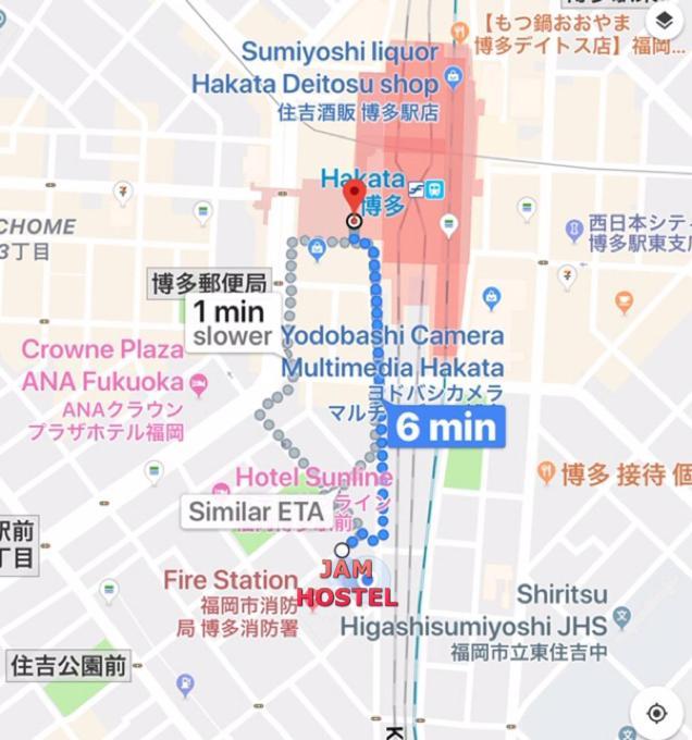 福岡 博德车站前杰姆青年旅馆旅舍 外观 照片